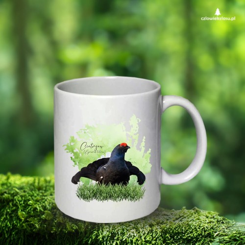 Cietrzew - Lyrurus tetrix - Prezent dla ornitologa - Prezent dla przyrodnika - Kubek ceramiczny
