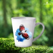 Pomurnik - Tichodroma muraria - Prezent dla ornitologa - Prezent dla przyrodnika - Kubek z Pomurnikiem - Kubek latte - Człowiek z lasu