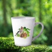 Sójka - Garrulus glandarius - Prezent dla ornitologa - Prezent dla przyrodnika - Kubek latte