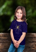 Tygrzyk paskowany - Argiope bruennichi - Prezent dla arachnologa - Prezent dla przyrodnika – Koszulka dziecięca - Człowiek z lasu