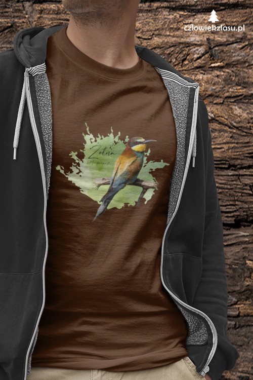 Żołna zwyczajna - Żołna pszczołojad - Merops apiaster - Żołna #2 - Prezent dla ornitologa – Prezent dla przyrodnika - Koszulka żołna - Człowiek z lasu