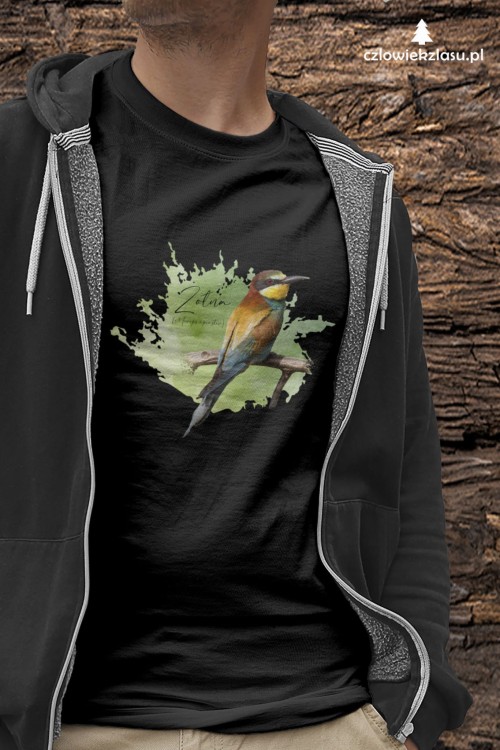 Żołna zwyczajna - Żołna pszczołojad - Merops apiaster - Żołna #2 - Prezent dla ornitologa – Prezent dla przyrodnika - Koszulka żołna - Człowiek z lasu