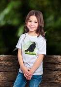 Gawron - Corvus frugilegus - Prezent dla ornitologa – Prezent dla przyrodnika - Koszulka dziecięca - Koszulka z gawronem - Człowiek z lasu