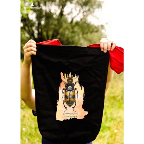 Grabarz pospolity /Nicrophorus vespillo/ - Torba na ramię - Torba z chrząszczem - Prezent dla entomologa