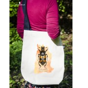 Grabarz pospolity /Nicrophorus vespillo/ - Torba na ramię - Torba z chrząszczem - Prezent dla entomologa