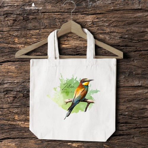 Żołna zwyczajna - Żołna pszczołojad - Merops apiaster - Żołna #2 - Prezent dla ornitologa – Prezent dla przyrodnika - Torba 2 ucha
