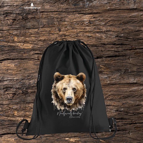 Niedźwiedź brunatny /Ursus arctos/- Głowa niedźwiedzia - Worek-Plecak