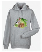 Sójka /Garrulus glandarius/  - prezent dla ornitologa -  Bluza z kapturem / Bluza bez kaptura