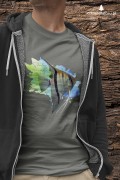 Skalar  /Pterophyllum scalare/ - Ryba - prezent dla Akwarysty - Koszulka damska / męska