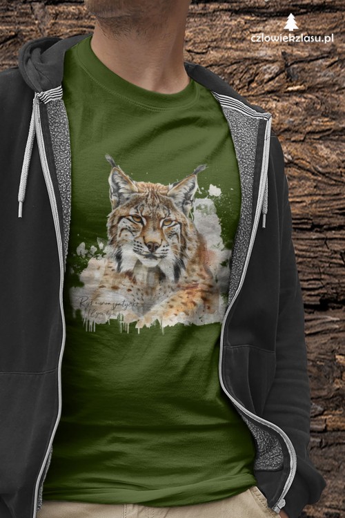 Ryś euroazjatycki #2 - Ryś - Lynx lynx – Koszulka damska / męska