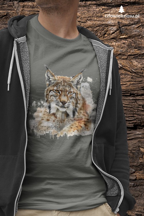 Ryś euroazjatycki #2 - Ryś - Lynx lynx – Koszulka damska / męska