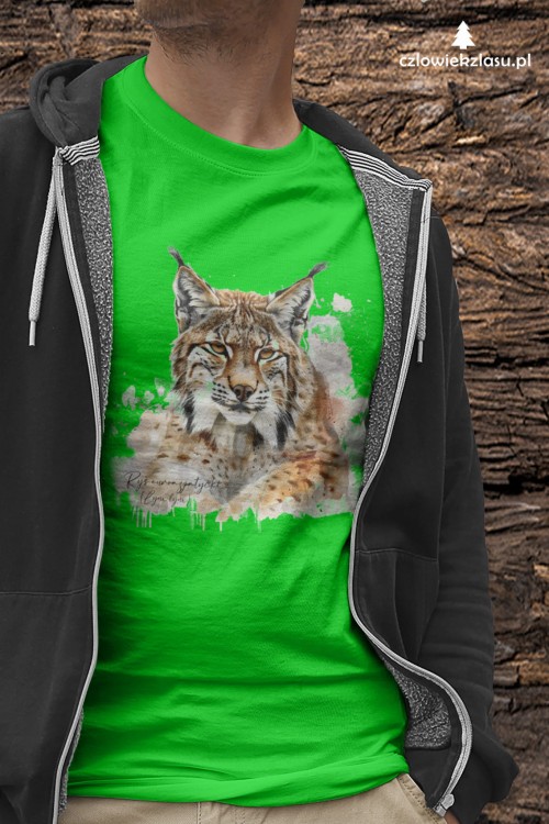 Ryś euroazjatycki #2 - Ryś - Lynx lynx – Koszulka damska / męska