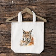Ryś euroazjatycki #2 - Lynx lynx - Prezent dla przyrodnika - Prezent dla przyrodniczki - Torba 2 ucha