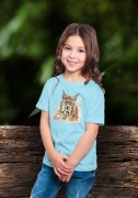 Ryś euroazjatycki x2 - Lynx lynx - Prezent dla przyrodnika - Prezent dla przyrodniczki - Koszulka dziecięca