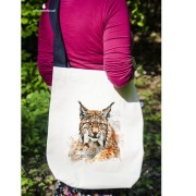 Ryś euroazjatycki #2 - Lynx lynx - Prezent dla przyrodnika - Prezent dla przyrodniczki - Torba na ramię