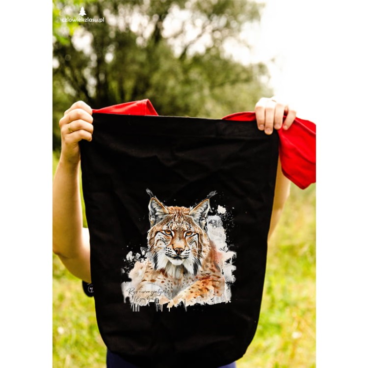 torbanrCzCz (1).jpgRyś euroazjatycki #2 - Lynx lynx - Prezent dla przyrodnika - Prezent dla przyrodniczki - Torba na ramię