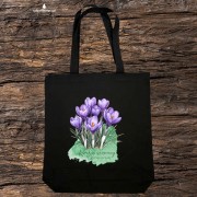 Krokus wiosenny /Crocus vernus/ – prezent dla botanika, prezent dla florysty, miłośnika roślin - Torba naturalna