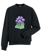 Krokus wiosenny /Crocus vernus/ – prezent dla botanika, prezent dla florysty, miłośnika roślin - Bluza z kapturem / Bluza bez kaptura