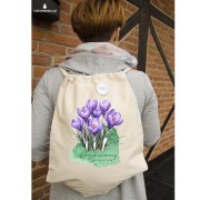 Krokus wiosenny /Crocus vernus/ – prezent dla botanika, prezent dla florysty, miłośnika roślin - Worek-Plecak