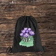 Krokus wiosenny /Crocus vernus/ – prezent dla botanika, prezent dla florysty, miłośnika roślin - Worek-Plecak