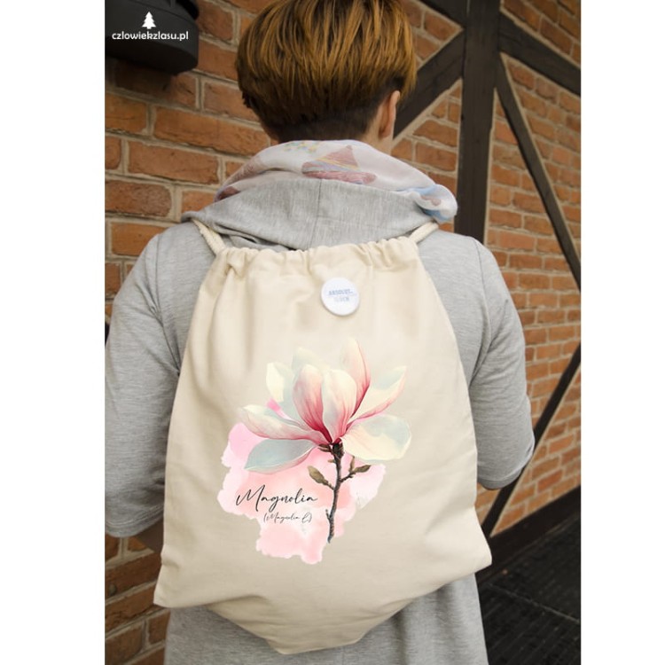 Magnolia /Magnolia L./ – prezent dla botanika, prezent dla florysty, miłośnika roślin - Worek-Plecak