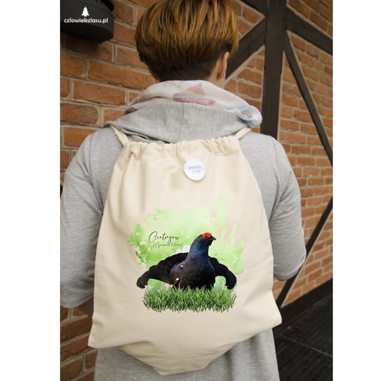 Cietrzew /Lyrurus tetrix/ - prezent dla ornitologa - Worek-Plecak