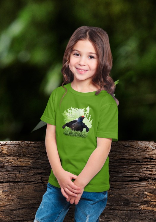 Cietrzew /Lyrurus tetrix/ - prezent dla ornitologa - Koszulka dziecięca