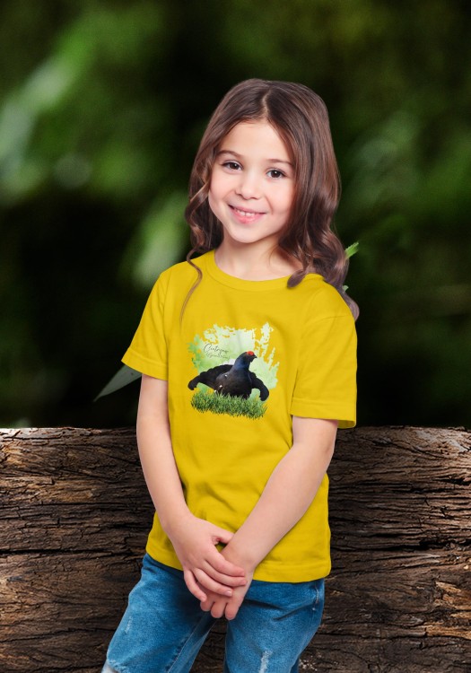 Cietrzew /Lyrurus tetrix/ - prezent dla ornitologa - Koszulka dziecięca