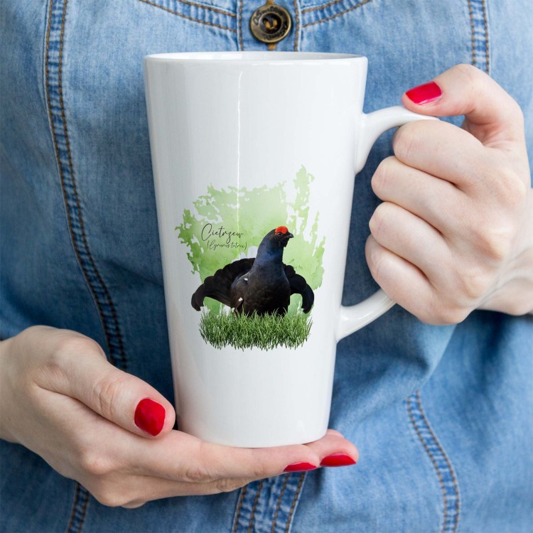 Cietrzew /Lyrurus tetrix/ - prezent dla ornitologa - Kubek latte