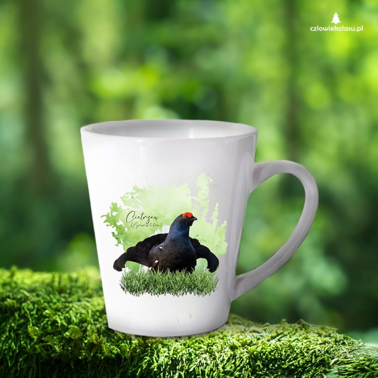 Cietrzew /Lyrurus tetrix/ - prezent dla ornitologa - Kubek latte