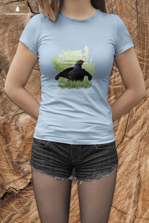 Cietrzew /Lyrurus tetrix/ - prezent dla ornitologa - Koszulka damska / męska