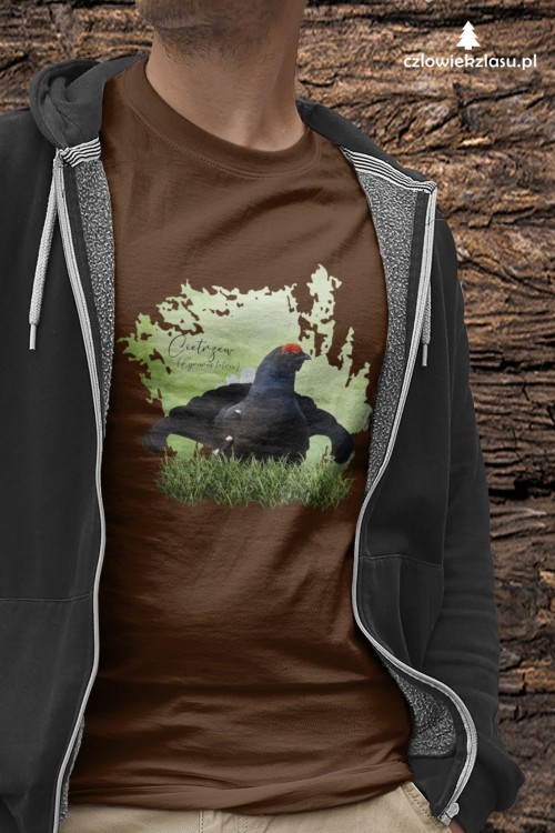 Cietrzew /Lyrurus tetrix/ - prezent dla ornitologa - Koszulka damska / męska