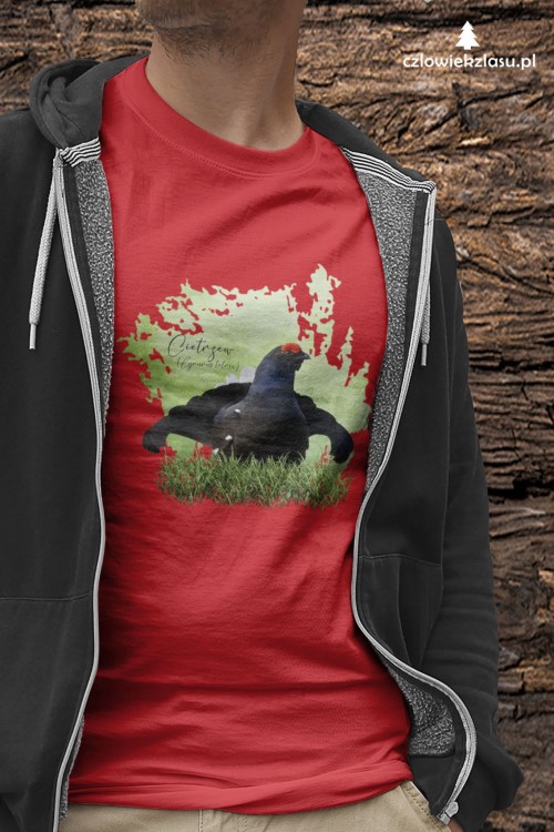 Cietrzew /Lyrurus tetrix/ - prezent dla ornitologa - Koszulka damska / męska