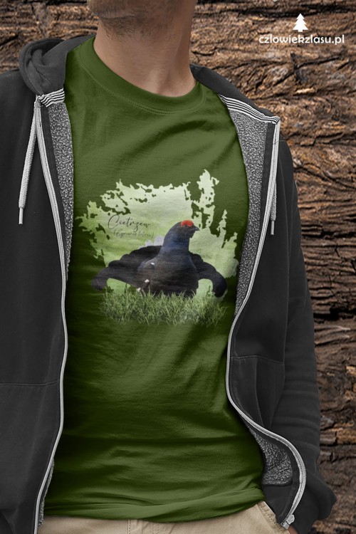 Cietrzew /Lyrurus tetrix/ - prezent dla ornitologa - Koszulka damska / męska