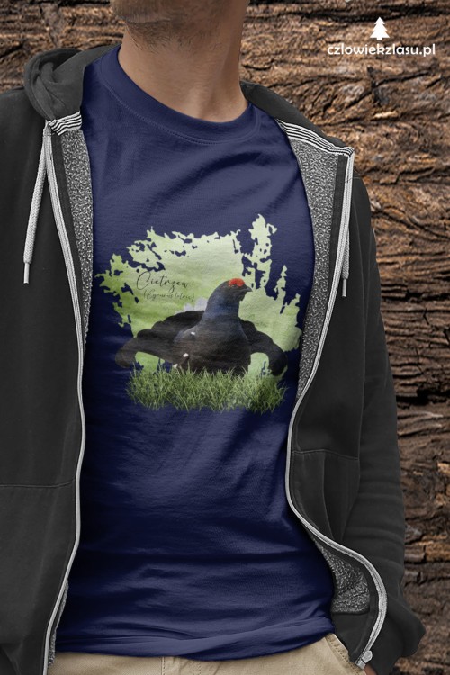 Cietrzew /Lyrurus tetrix/ - prezent dla ornitologa - Koszulka damska / męska