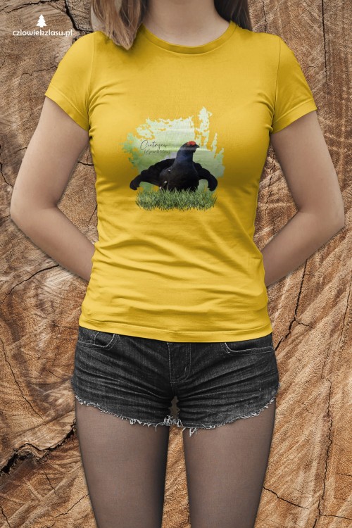 Cietrzew /Lyrurus tetrix/ - prezent dla ornitologa - Koszulka damska / męska