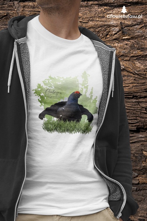 Cietrzew /Lyrurus tetrix/ - prezent dla ornitologa - Koszulka damska / męska