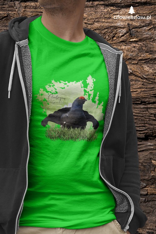 Cietrzew /Lyrurus tetrix/ - prezent dla ornitologa - Koszulka damska / męska