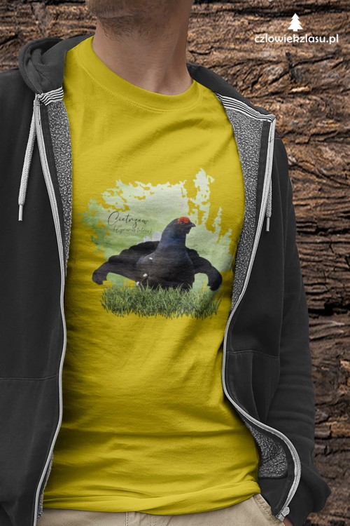 Cietrzew /Lyrurus tetrix/ - prezent dla ornitologa - Koszulka damska / męska