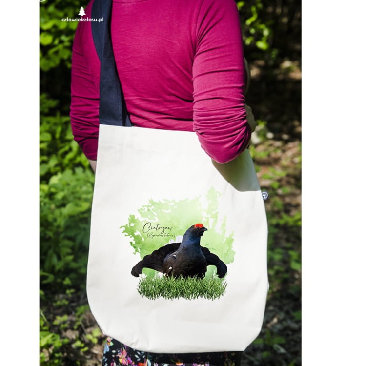 Cietrzew /Lyrurus tetrix/ - prezent dla ornitologa - Torba na ramię