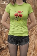 Mak polny /Papaver rhoeas L./ – prezent dla botanika, prezent dla florysty, miłośnika roślin - Koszulka