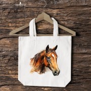 Koń głowa - Torba naturalna
