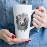 Szczur głowa - Kubek latte