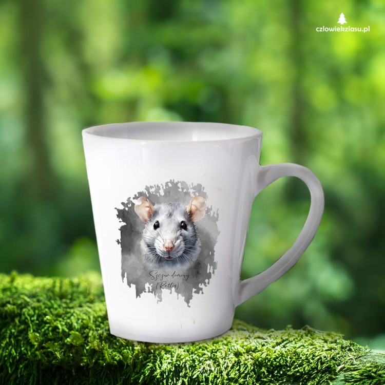 Szczur głowa - Kubek latte