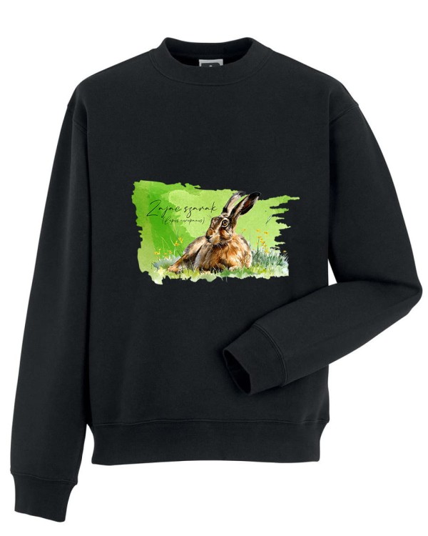 Zając szarak /Lepus europaeus/ 2- Bluza z kapturem / Bluza bez kaptura