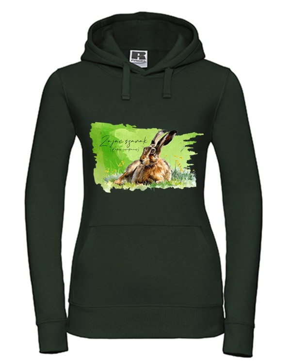 Zając szarak /Lepus europaeus/ 2- Bluza z kapturem / Bluza bez kaptura