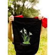 Śnieżyczka przebiśnieg /Galanthus nivalis L./– prezent dla botanika, prezent dla florysty, miłośnika roślin - Torba na ramię