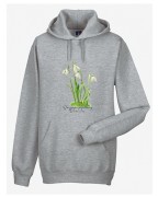 Śnieżyczka przebiśnieg /Galanthus nivalis L./ – prezent dla botanika, prezent dla florysty, miłośnika roślin - Bluza z kapturem / Bluza bez kaptura