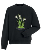 Śnieżyczka przebiśnieg /Galanthus nivalis L./ – prezent dla botanika, prezent dla florysty, miłośnika roślin - Bluza z kapturem / Bluza bez kaptura