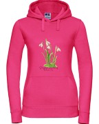 Śnieżyczka przebiśnieg /Galanthus nivalis L./ – prezent dla botanika, prezent dla florysty, miłośnika roślin - Bluza z kapturem / Bluza bez kaptura